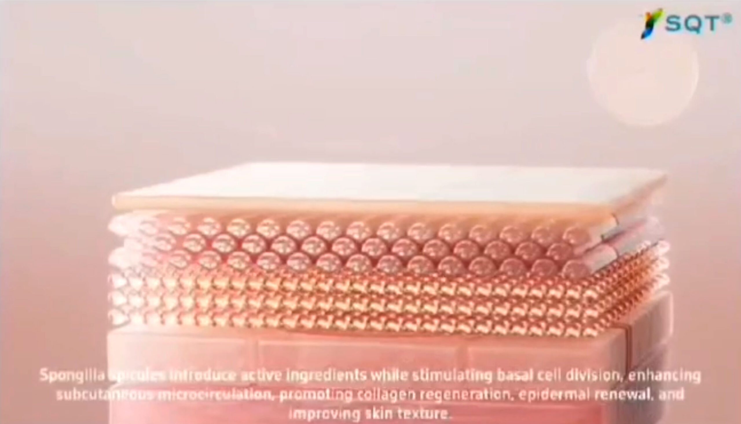 Ilustración de las capas de la piel para acompañar la explicación de SQT BioMicroneedling