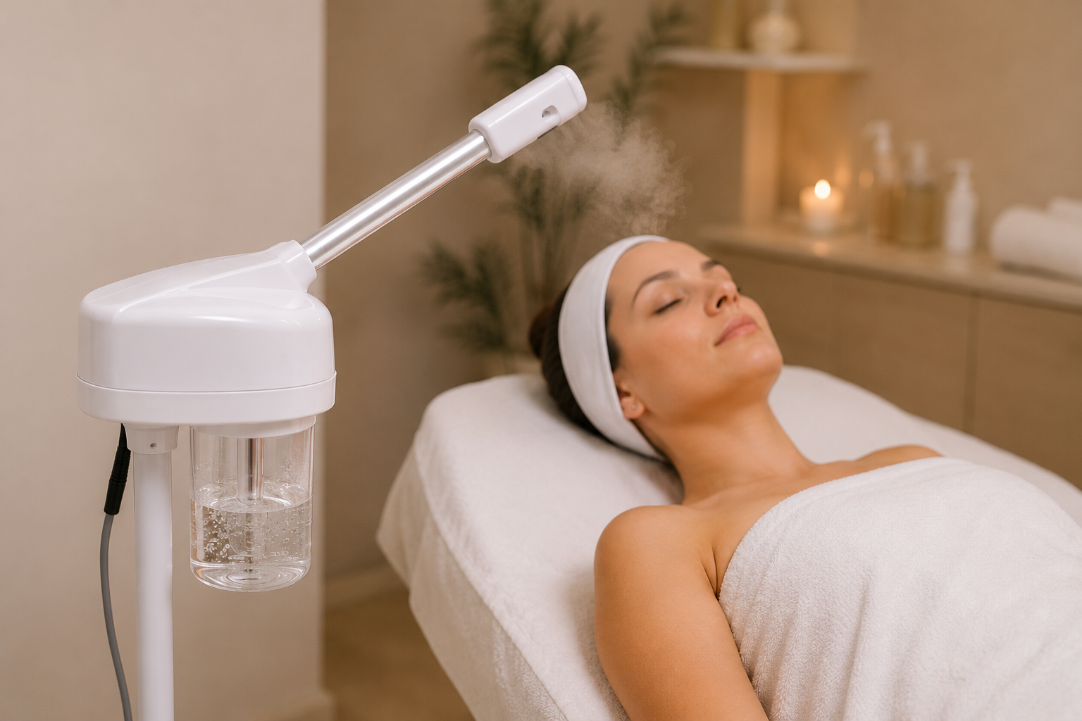 Vaporizador facial con ozono en The Beauty Liz